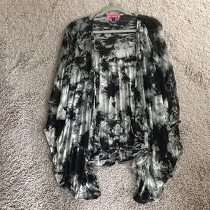 Black and white cardigan